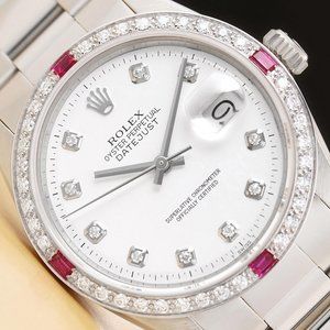 Sale! Rolex 36mm Ruby Diamond Men's Watch